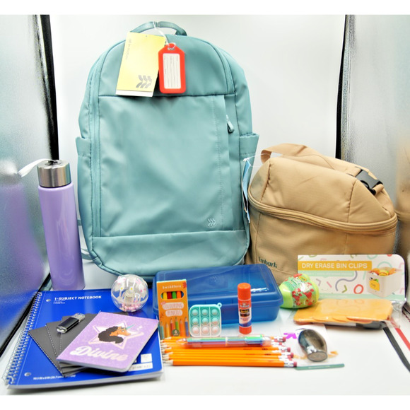 all in motion Other - All in Motion Backpack Back to School Bundle w/ Supplies, Lunch Bag